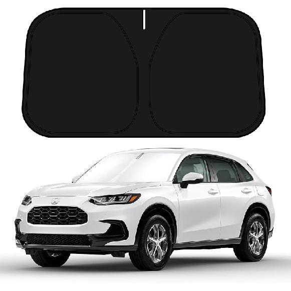 D-Lumina Windshield Sun Shade For  2024 2025 Honda HRV HR-V Accessories, Front Window Sunshade Sun Visor Protector Block UV Rays Heat, Foldable 2