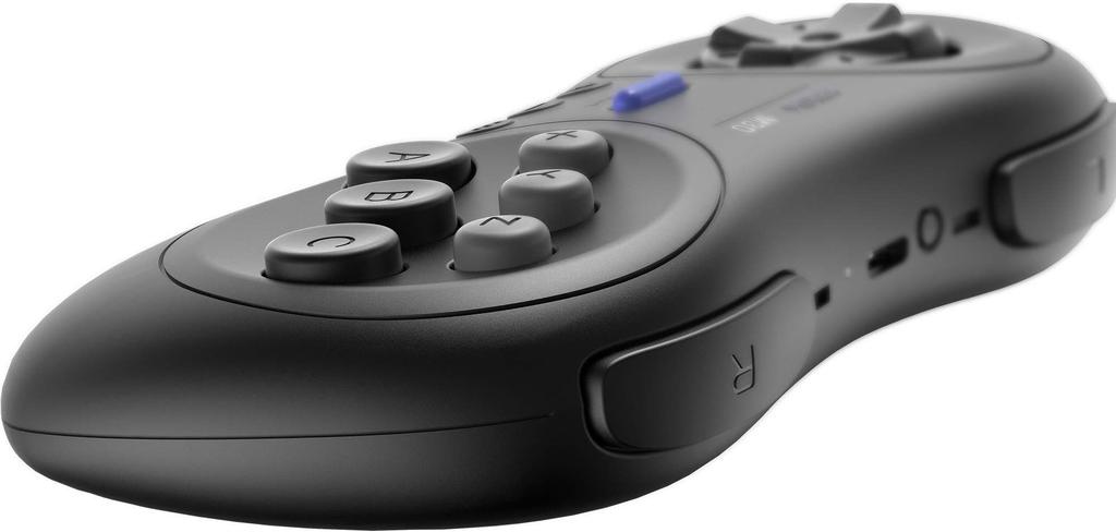 8Bitdo M30 Bluetooth Gaming Controller, 6-Button Mega Drive-Style Gamepad for Raspberry Pi, Switch, and macOS