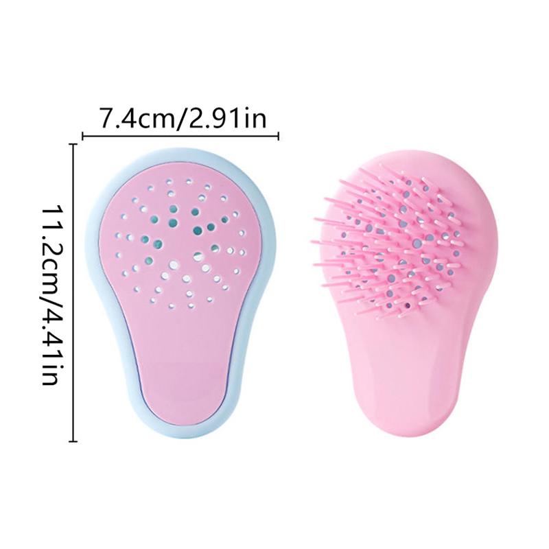 Anti-Static Hair Brush and Scalp Massager Dual-Function Comb for Scalp Care Meridian Stimulation, and Hair Styling