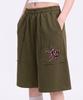 UNDEROFF Low-Cut Out-Pocket Bermuda Pants Leopard Khaki