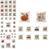 Autumn Fall Thanksgiving Throw Pillow Case Cushion Cover Maple Pumpkin Decor
