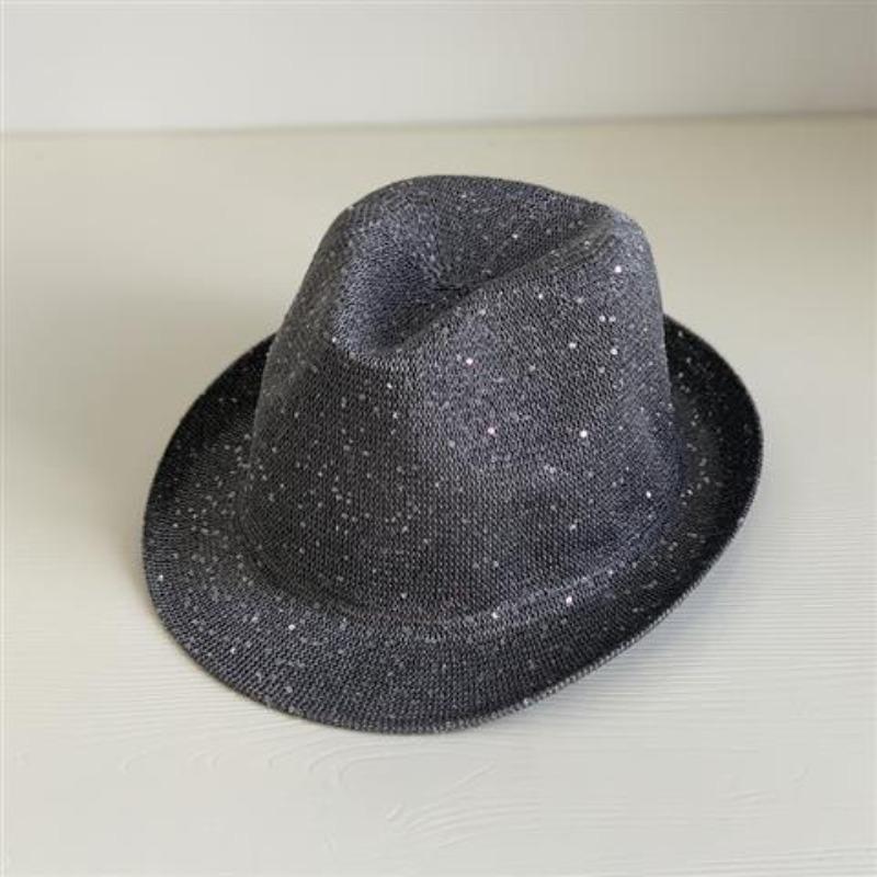 

Шляпа Женская Весенне-летняя Блестящая Цилиндр Модная Дорожная Дышащая Повседневная Солнцезащитная Шляпа one size серый
