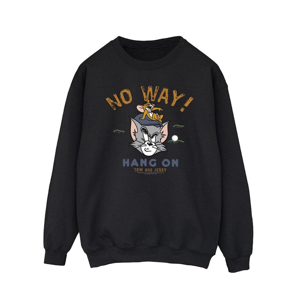 Tom And Jerry Mens Hang On Golf Sweatshirt
