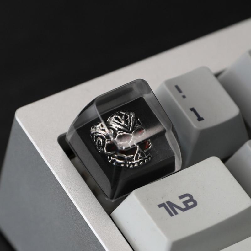 Artisans Dark Series Resins Keycaps With Glowing Effect AntiWear Key Top For Mechanical Keyboards