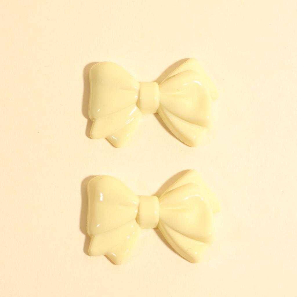 Macaron Colored Bow Acrylic Stickers & DIY Accessories Set