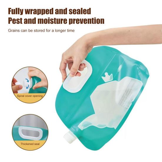 Pet Food Storage Bag Resealable Plastic Storage Bag for Dry Food Snacks Portable Pet Food Sealing Bag for Travel Camping Hiking