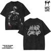 Boxen M. Tyson Limited Gewaschenes Baumwollmuster T-Shirt, Grafik-T-Shirt, Oversized -