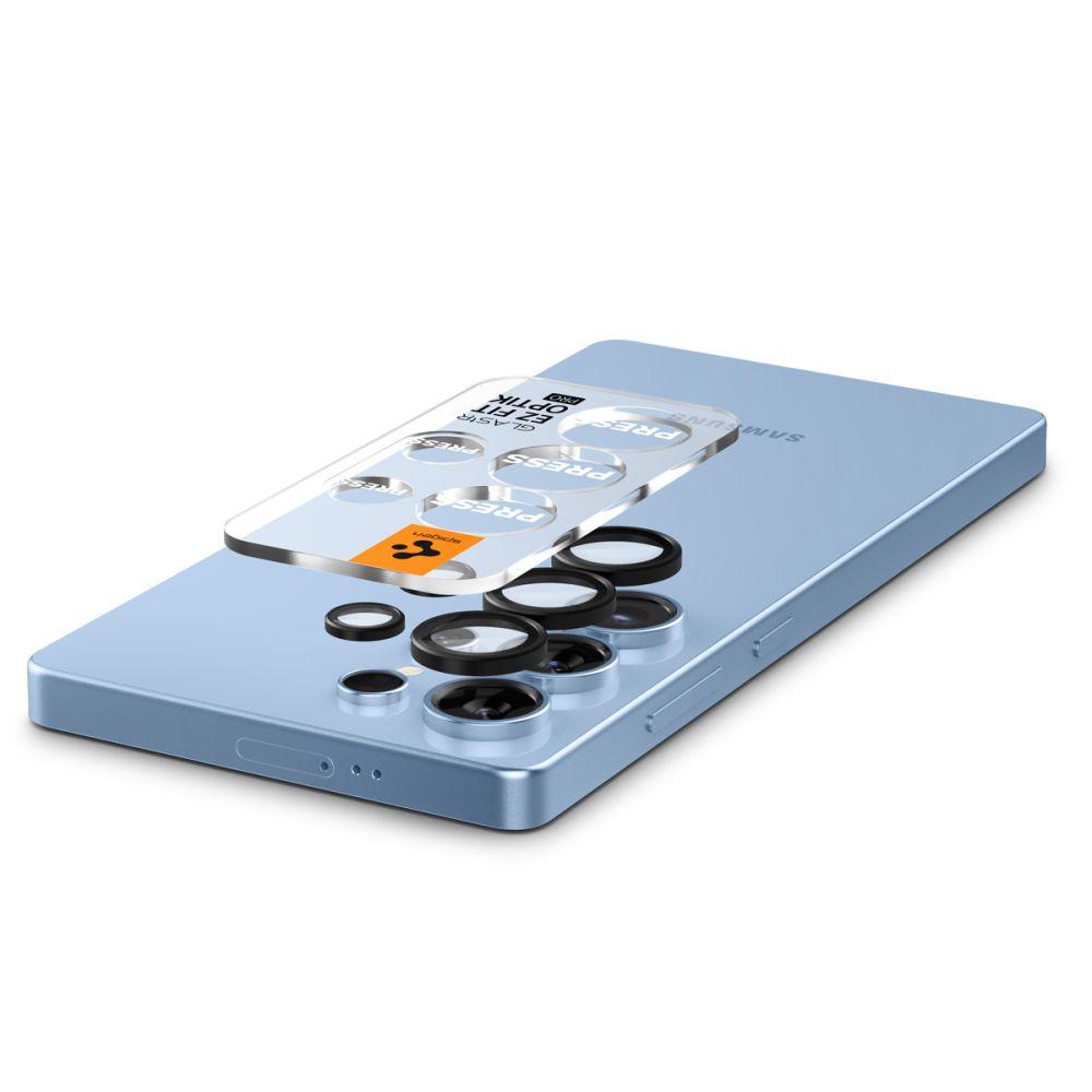 Osłona Aparatu Spigen Optik Pro Hd Glas.tr Ez Fit Camera Protector 2-Pack Galaxy S25 Ultra Black