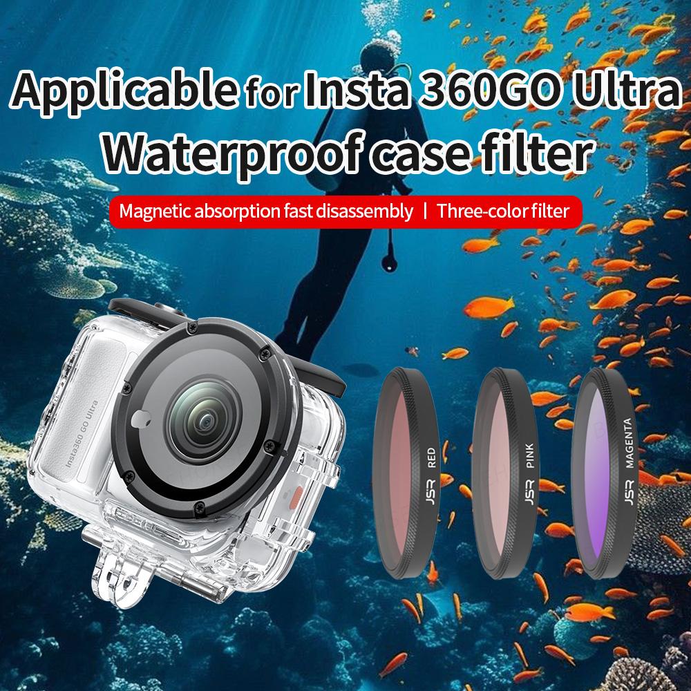 Waterproof Diving Shell Filter For Insta360 GO Ultra UV CPL ND8/16/32 Lens Filters Set For Insta360 GO Ultra Camera Accessories