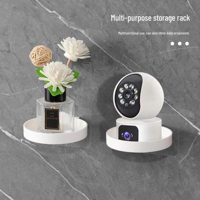 Okrúhly nástenný kúpeľňový úložný stojan na ručné mydlo a fľaštičky s aromaterapiou