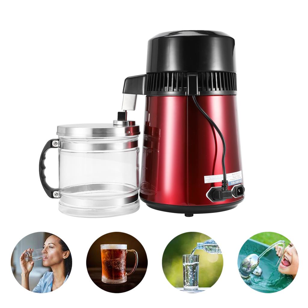 4L Edelstahl-Wasserdestilliergerät Wasserdestillationsmaschine Destillationsausrüstung