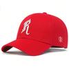 1Piece Unisex R Letter Embroidery Stitched Stitching Baseball Cap Outdoor Adjustable Sunscreen Leisure Hat Spring Autumn Travel Tourism Vacation