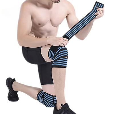 2 STK Gewichtheben Elastische Bandage Knieschützer Schutzausrüstung Kniebandagen Stützbandage für Fitnessstudio Training
