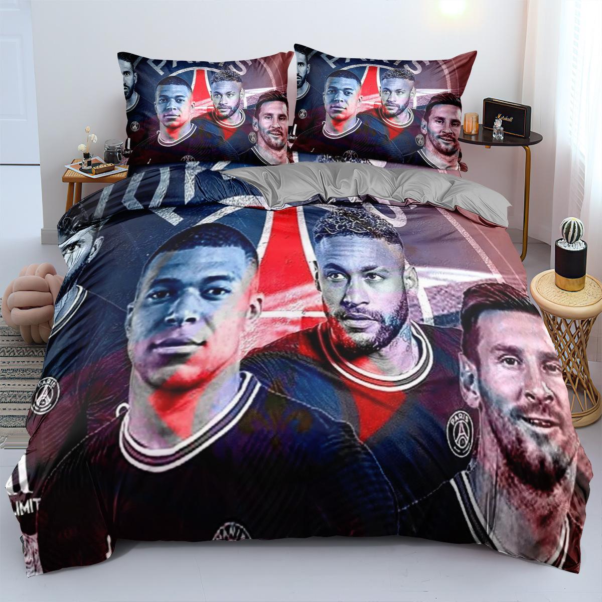 

Звездное постельное белье к Чемпионату мира, трехпредметное, 90-120 г, абразивная ткань, 3D цифровая печать, в наличии 90 * 200