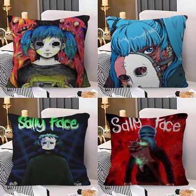 Horror S-Sally Face 45*45cm Cushion Cover Pillow Cover Decor Pillowcase Home Pillowcase For Couch Pillow