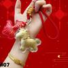 Year of the Horse Gold Keychain with Certificate: Money-Attracting Bag, Phone Pendant, and Lanyard