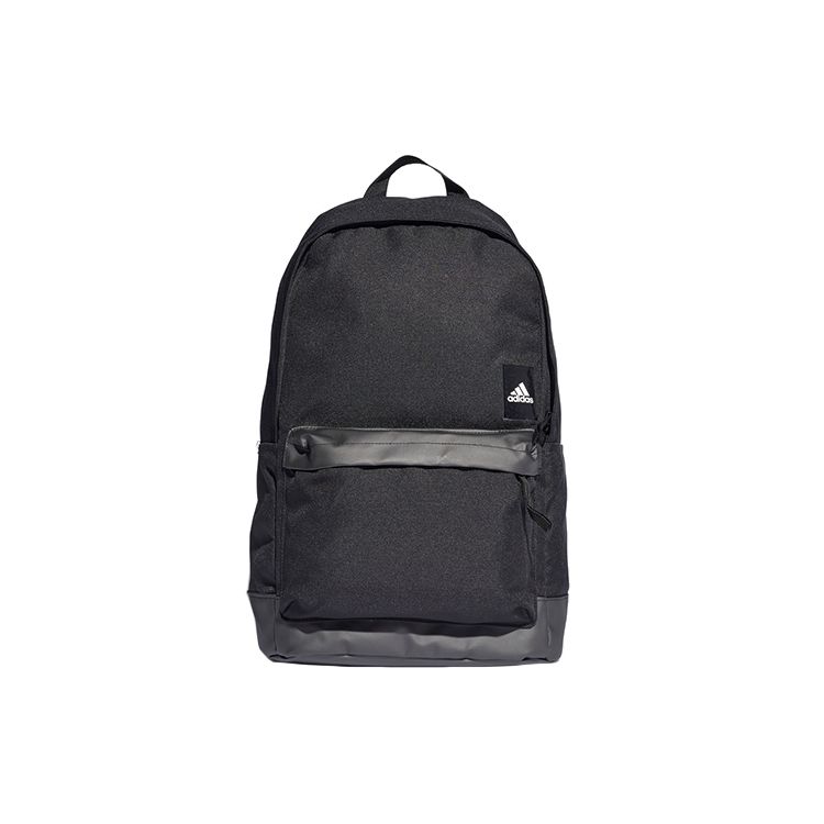 Adidas Classic Pocket Sports Large Capacity Logo Backpack Unisex Backpack Black DT2610 Black