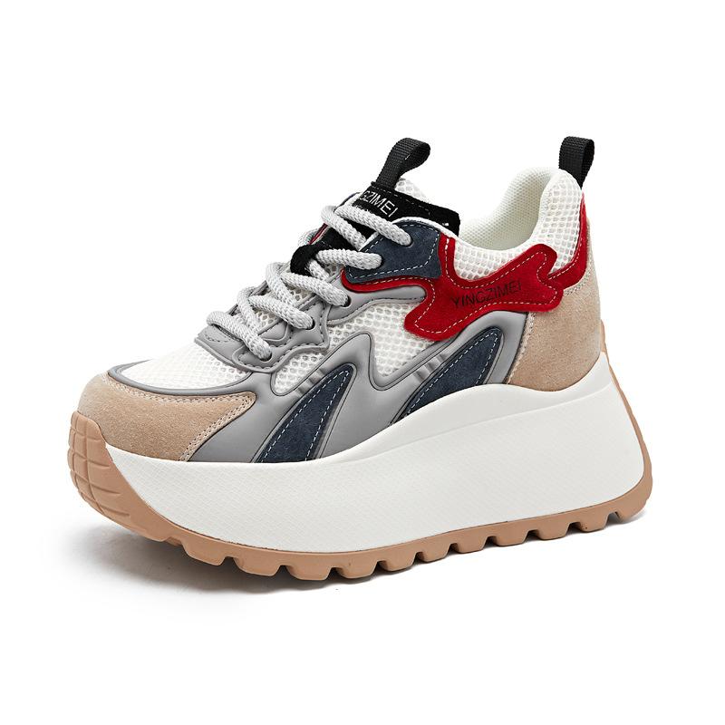 2025 summer thick-soled mesh breathable new popular casual Forrest Gump shoes sports casual shoes high value new Chinese style