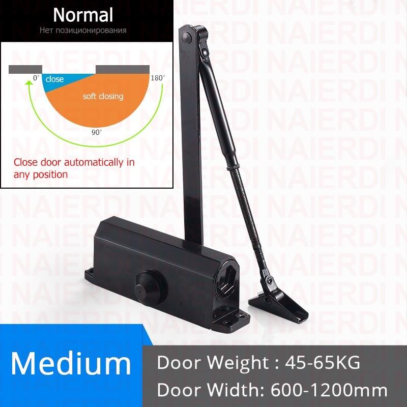 25KG to 80KG Adjustable Speed Automatic Door Closing Equipment Mute Soft Closing Door Holder Hydraulic Buffer Door Closer