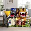 My Neighbor T-Totoro Anime Cartoon Blanket,Soft Throw Blanket for Home Bedroom Bed Sofa Picnic Travel Office Cover Blanket Kids