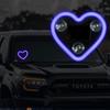 Car LED Ambient Light, Solar Powered Heart Shape Lights, LED Neon Light for Car Back Window Decoration, Night Driving, 5 Mode