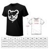 White Dripping XEyed Bear TShirt Aesthetic Clothing Street Wear Funny Gifts Mens Plain T Shirts