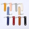 Wear Resistant PU Leather Keychain Anti-Lost Simple Fashion Premium Car Key Strap for Men Women Daily Use