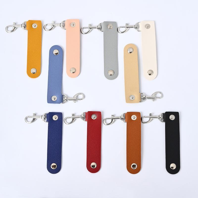 Wear Resistant PU Leather Keychain Anti-Lost Simple Fashion Premium Car Key Strap for Men Women Daily Use