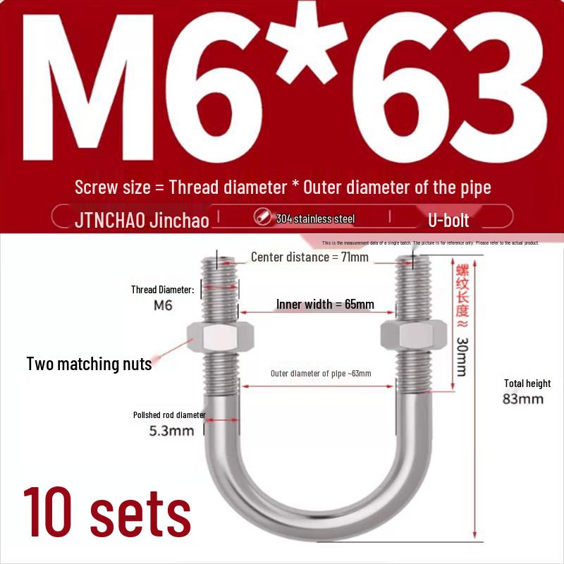 Stainless Steel U-Bolt Pipe Clamp