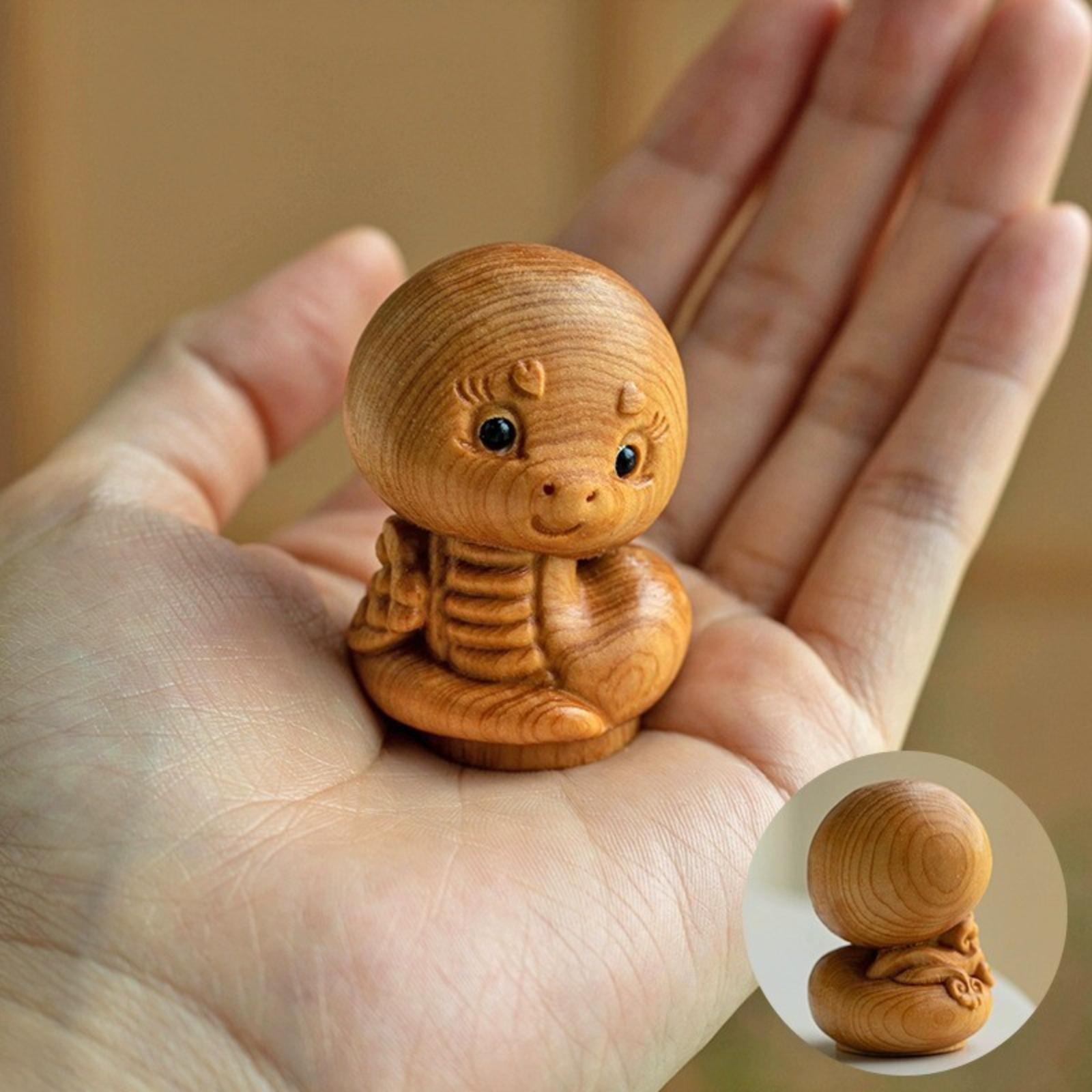 Twelve Wood Carved Hand-held Pieces, Ornaments, Tabletops One Size