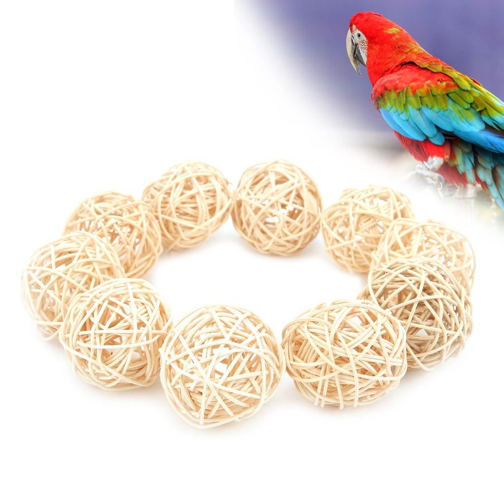 Sepak Takraw Toy   Rattan Safe and Harmless   Small Animal Chew Toy for