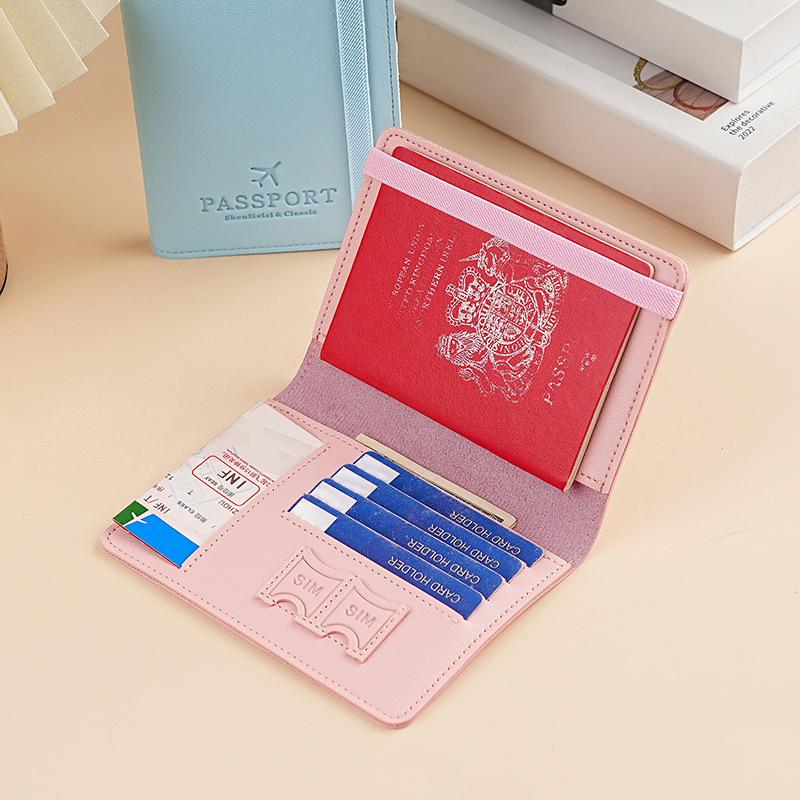 Waterproof Passport Holder Covers Case Travel Pu Leather Credit Card Wallet Cute Passport Book For Women/Men Passport Cover