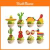 Mexico Party Decor Set With Paper Banners And Cake Picks For Birthdays And Festivals