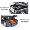 1:24 Rolls Royce Cullinan Masory Phantom Car Model Toy Alloy Body Diecast Metal SUV Models Simulation Sound Light Kids Presents