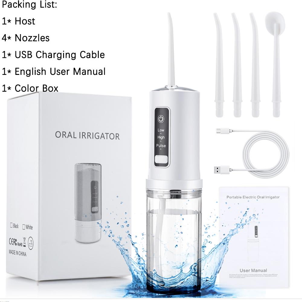 

Очиститель зубов Ирригатор полости рта Стоматологический скалер Беспроводной аппарат для промывки зубов Стоматологический резервуар для воды 230 мл База для хранения Чистый зубной камень Перезаряжаемый