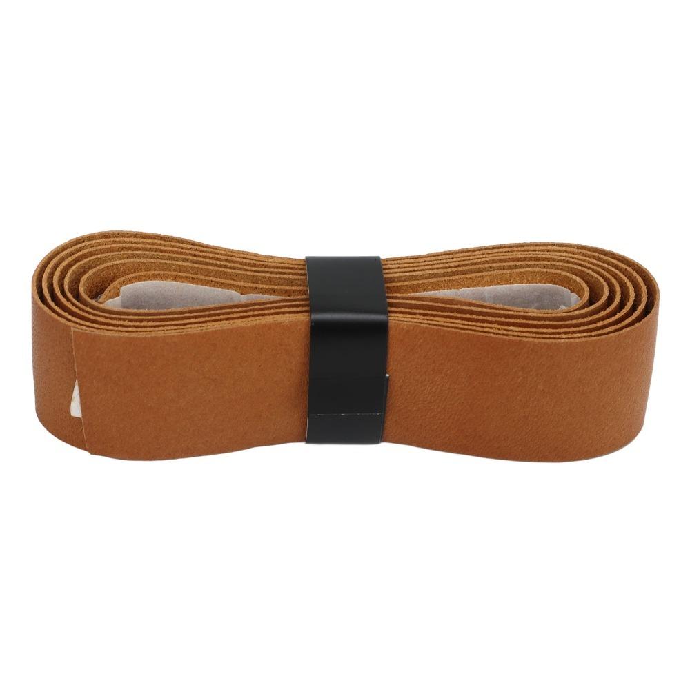 Leather Tennis Racket Grip Tape 3.3ftx1.0in Sweat Absorption Badminton Racket Overgrip Replacement Tape Racquet Grips коричневый