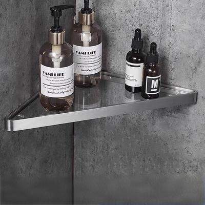 304 Stainless Steel Corner Glass Shelf for Bathroom or Shower