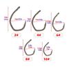 500 Pieces PTFE Coated High Carbon Stainless Steel Micro Barbed Fish Hook With Eye 8033 Fishing Accessories