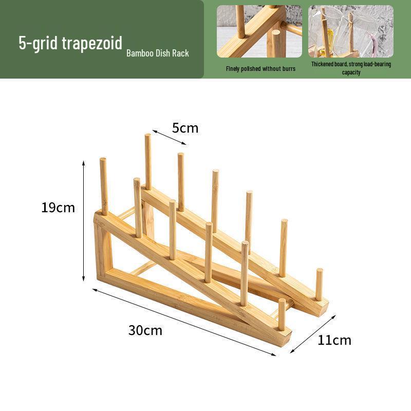 

Bamboo Wood Multi-Function Dish Rack and Cabinet