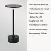 LED Retro Touch Table Lamp – Induction Flying Saucer Design for Hotels & Restaurants, Rechargeable I-Shaped Metal Lighting Fixture.