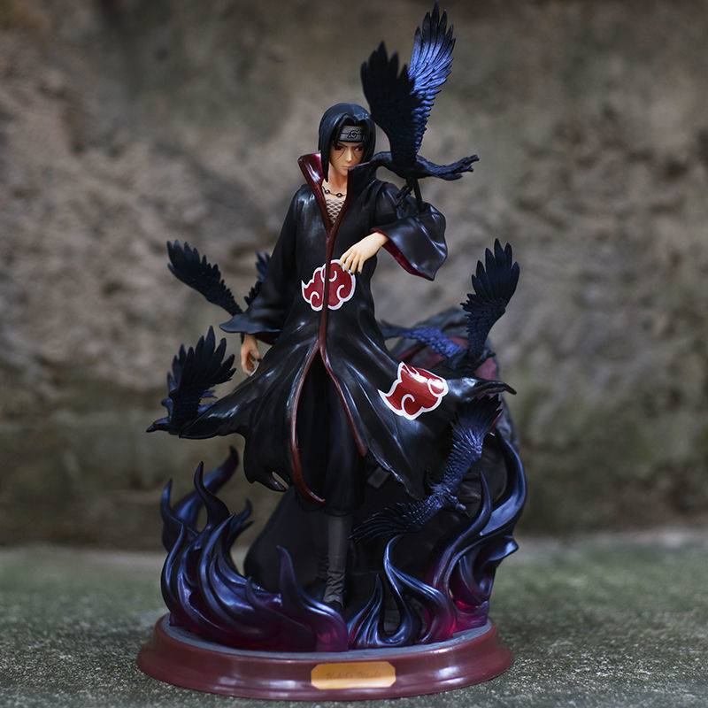28cm Beliebtes Naruto Anime Modell Uchiha Itachi Statue Spielzeug Heimdeko Ornament für Freund Geschenk