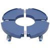Tubular Round Telescopic Planter Base with Brakes Wheels, Heavy Duty Plant Caddy with 4 Twin Casters, 881lbs MAX Capacity