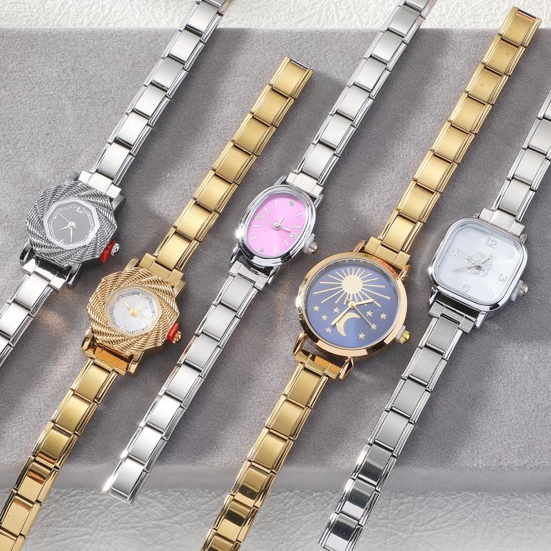 Vintage Luxury High Quality Women's Men's Stainless Steel Windmill Shaped Watch Bracelet For Friend Birthday DIY Jewelry Gifts