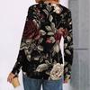 Women's Printed Long Sleeve Shirts Elegant Casual Tops Trendy Shirts Tops