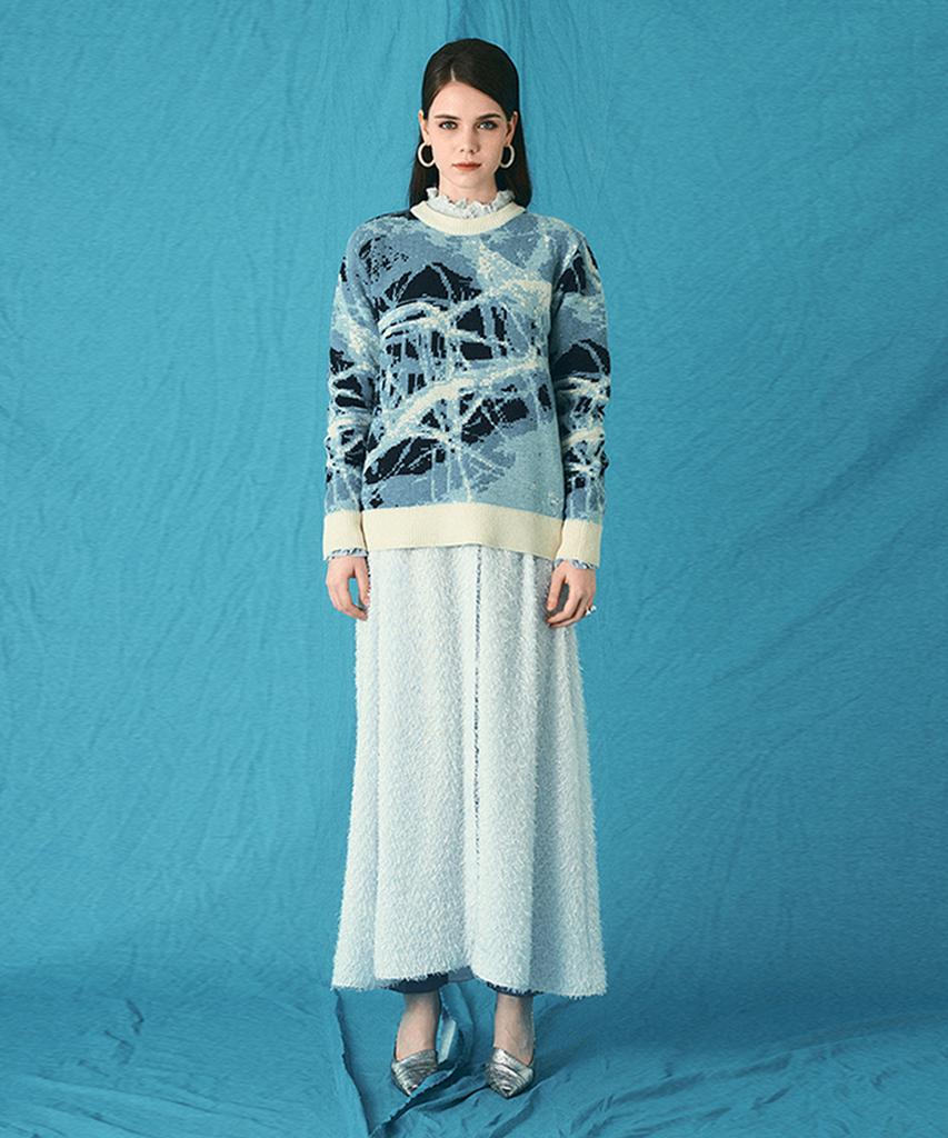 Aiseugadeuneiogongpal Cracked Ice Jacquard Knit