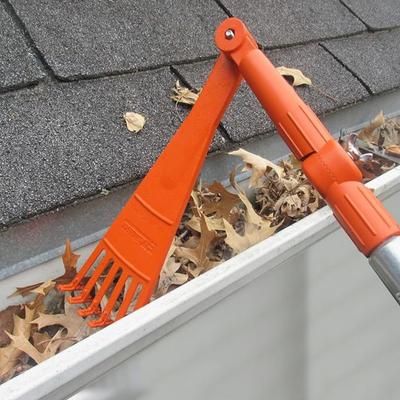 Mini Rake Head – Gutter Rake Tool for Removing Leaves & Debris from Roofs, Gutters & Hard-to-Reach Areas – Fits Standard Acme Thread (Not Included)