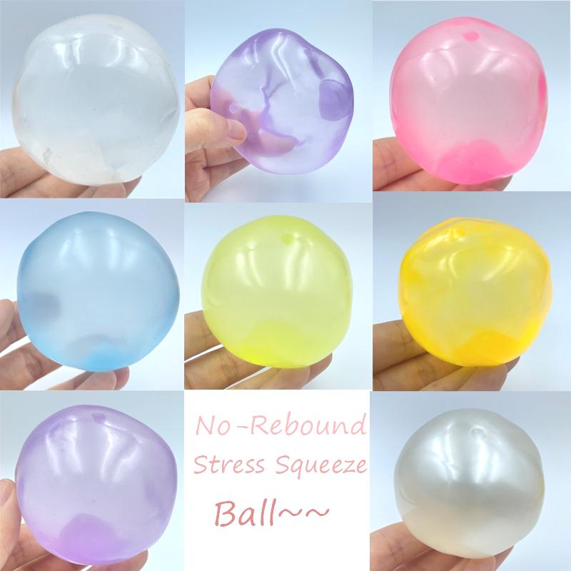 Squishy Hi Coconut Oil Moldable Stress Ball Transparent NO Rebound Maltose Squeeze Toy Funny Anti-stress Sensory Toy