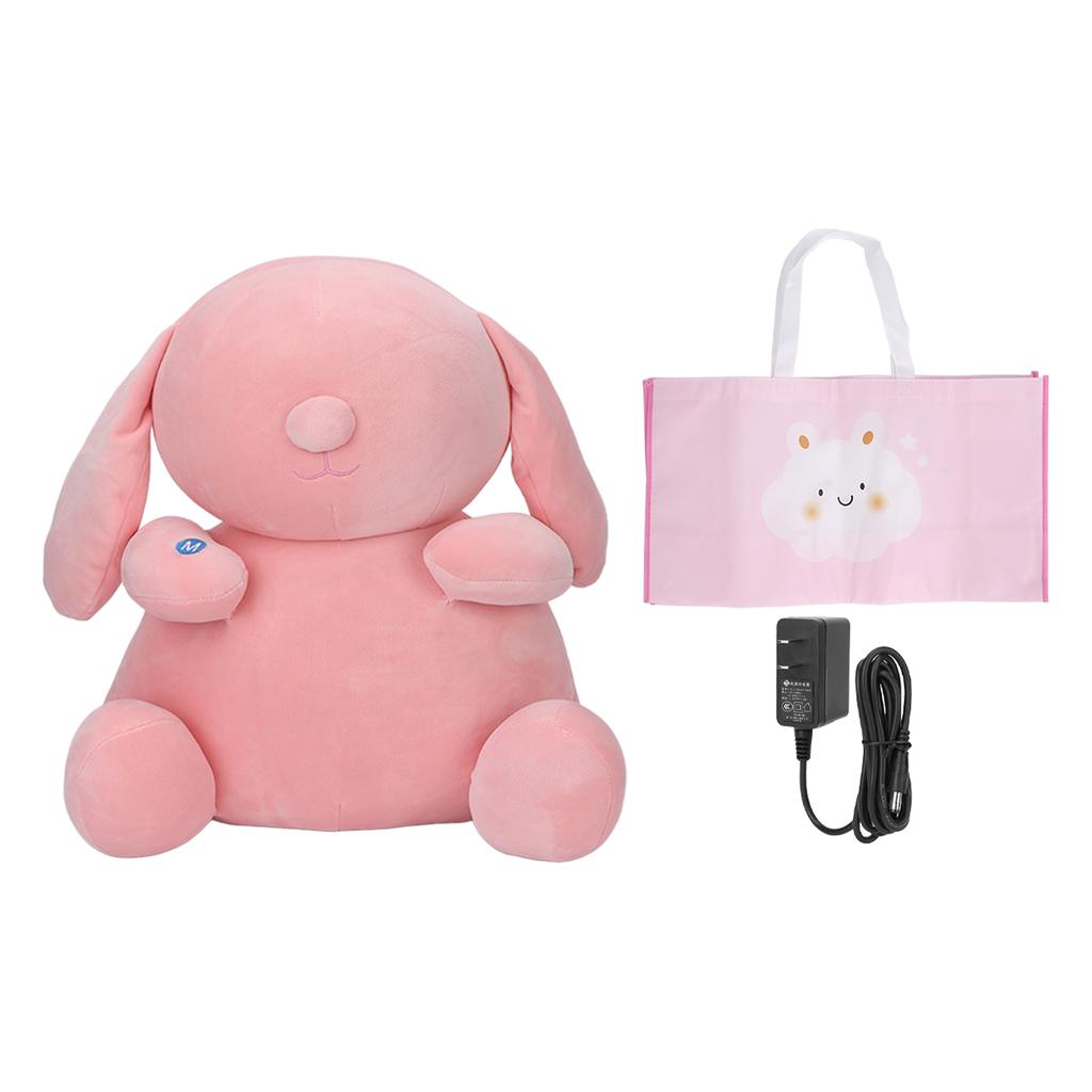 Electric Cervical Spine Massager Cute Rabbit Shaped Neck Back Massage Pillow with Heating