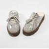 Shoes Half Slippers Women's Shoes New Flat-bottomed Pedals Lazy Without Heel Cool Slippers