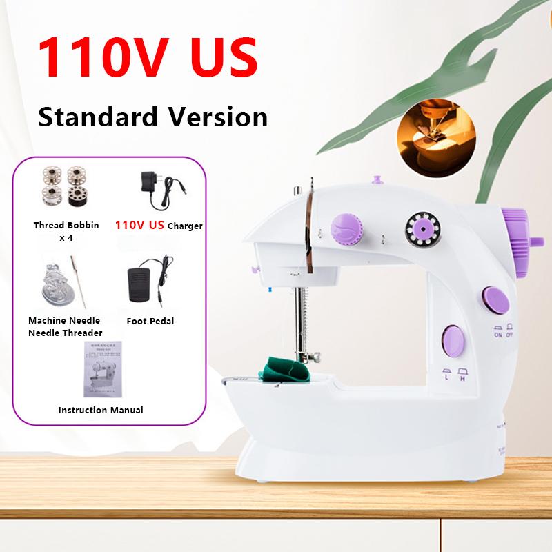 Household Sewing Machine Multi-Function Mini Portable Manual Sewing Machine With Foot Pedal For Beginner DIY Manual Tailor Craft